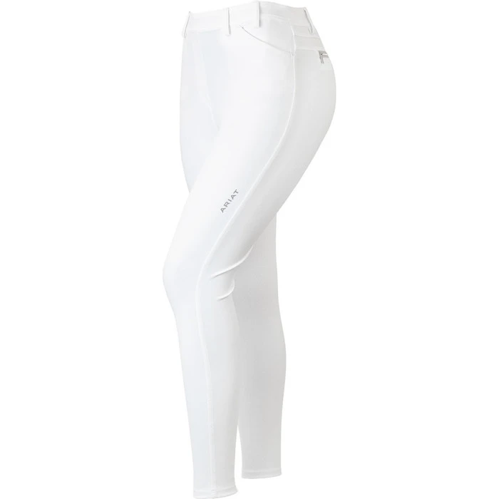 2023 Ariat Womens Tri Factor Full Seat Tights 10043403 - White 4 2023 Ariat Womens Tri Factor Full Seat Tights 10043403 - White - Image 2