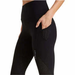 2023 Ariat Womens Breathe Eos Half Grip Recycled Materials Tights 10043401 - Black Colour Black -Equestrian Clothing Sales 5891 10043401 02.700x700