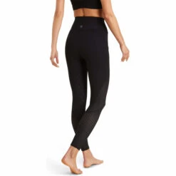 2023 Ariat Womens Breathe Eos Half Grip Recycled Materials Tights 10043401 - Black Colour Black -Equestrian Clothing Sales 5891 10043401 back.700x700