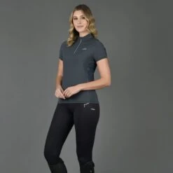 2023 Weatherbeeta Womens Sutton Short Sleeve Top 10183910- Pewter -Equestrian Clothing Sales 5973 16e1dfd2221adebb69be7e6b1bc5902e.700x700