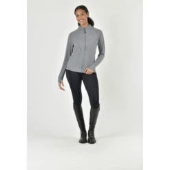 2023 Dublin Womens Reese Jacket With FREE 3 Pack Socks 101840501004094097 - Pewter / Grey Melange Flags -Equestrian Clothing Sales 6007 1018405000 PEWTER DB Reese Jacket OMfront Image Null Hero.700x700