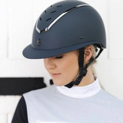 2023 Charles Owen Kylo Standard Peak Riding Helmet KYLO - Navy Matte / Pewter 16 2023 Charles Owen Kylo Standard Peak Riding Helmet KYLO - Navy Matte / Pewter -Equestrian Clothing Sales 6304 202320Charles20Owen20Kylo20Standard20Peak20Riding20Helmet20KYLO20 20Navy20Matte2020Pewter20Lifestyle201.700x700