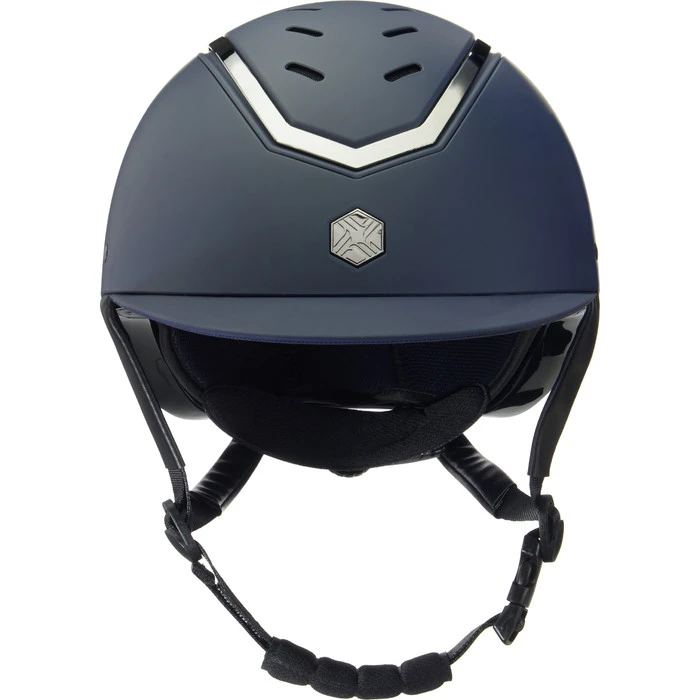 2023 Charles Owen Kylo Standard Peak Riding Helmet KYLO - Navy Matte / Pewter 4 2023 Charles Owen Kylo Standard Peak Riding Helmet KYLO - Navy Matte / Pewter - Image 2