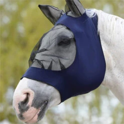 2023 Weatherbeeta Horse Comfitec Ripshield Plus With FREE Fly Mask 101837908049 - Navy / White / Black -Equestrian Clothing Sales 6312 Fly20mask.700x700