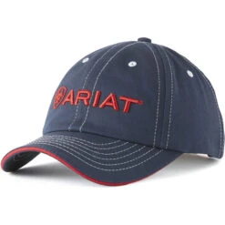 2023 Ariat Womens Prix 2.0 Short Sleeve Polo & Cap For £10 Bundle - Navy / Red -Equestrian Clothing Sales 6368 Ariat20Team20Cap20II20Navy20Red.2000x2000.700x700