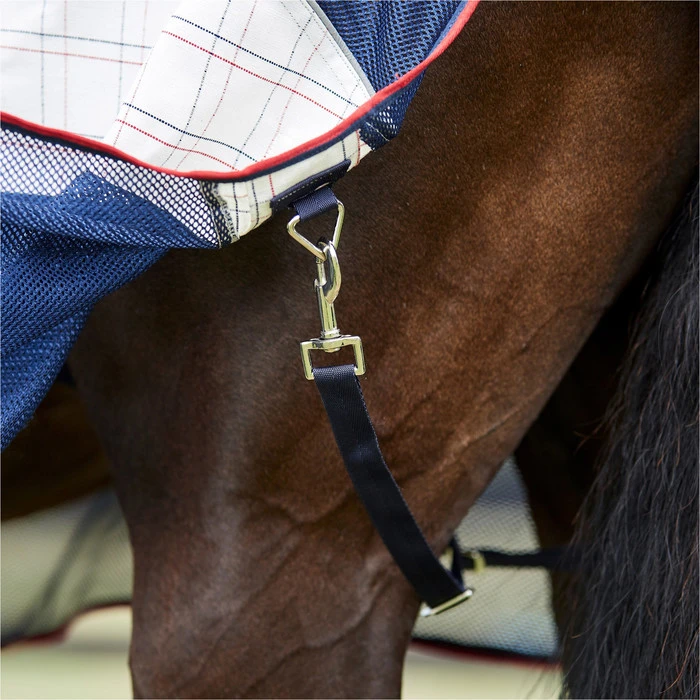 2023 Weatherbeeta Breeze Fly Rug With FREE Fly Mask WFRFM1 - White / Navy 7 2023 Weatherbeeta Breeze Fly Rug With FREE Fly Mask WFRFM1 - White / Navy - Image 5