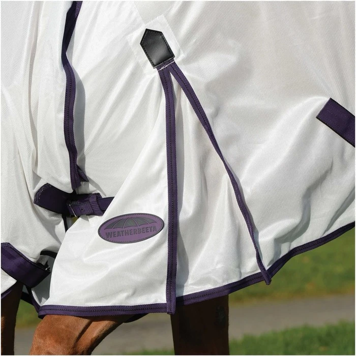 2023 Weatherbeeta Comfitec Essential Fly Rug With FREE Fly Mask WFRFM2 - Grey / White / Maroon 6 2023 Weatherbeeta Comfitec Essential Fly Rug With FREE Fly Mask WFRFM2 - Grey / White / Maroon - Image 4