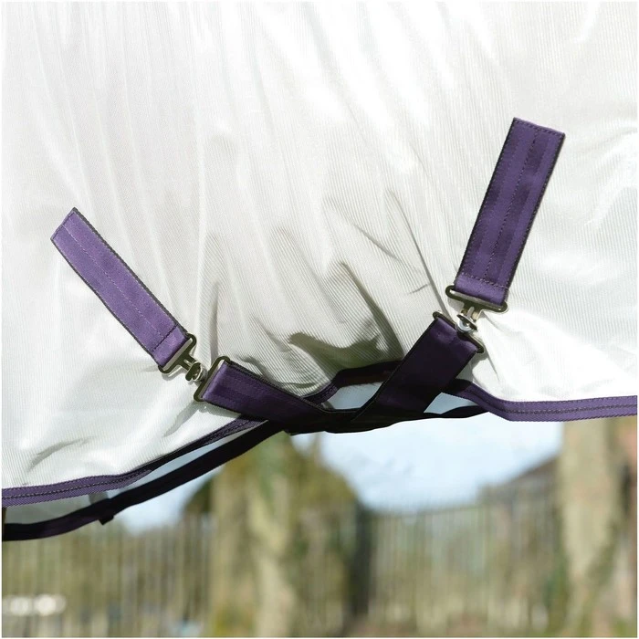 2023 Weatherbeeta Comfitec Essential Fly Rug With FREE Fly Mask WFRFM2 - Grey / White / Maroon 8 2023 Weatherbeeta Comfitec Essential Fly Rug With FREE Fly Mask WFRFM2 - Grey / White / Maroon - Image 6