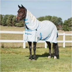 2023 Weatherbeeta Summer Sheet IV Lite Rug & Fly Mask SUPER DEAL WTRFM1 - Seahorse Print / Black / Turquoise -Equestrian Clothing Sales 6373 202320Weatherbeeta20Summer20Sheet20IV20Lite20Combo20Neck20Rug201018381020 20Seahorse20print.2000x2000.700x700