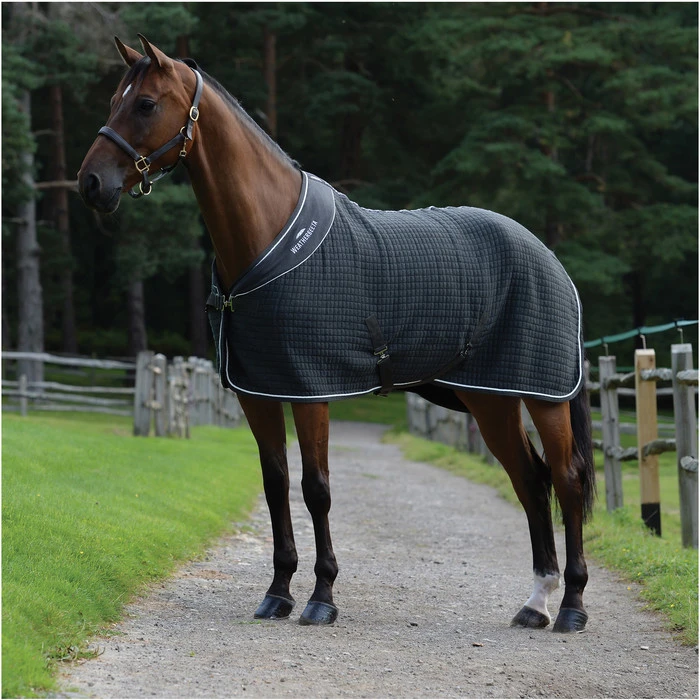 2023 Weatherbeeta Thermocell Standard Neck Cooler Fleece Rug 100621 - Dark Grey / White 4 2023 Weatherbeeta Thermocell Standard Neck Cooler Fleece Rug 100621 - Dark Grey / White - Image 2