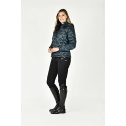 2023 Weatherbeeta Womens Georgia Puffer Jacket 102159 - Pine -Equestrian Clothing Sales 6419 1021590000 PINE WB Georgia Puffer Jacket Side2 Image Null Hero.700x700