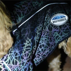 2023 Weatherbeeta Comfitec Reflective Print Active Dog Coat 1011328 - Black / Reflective Rainbow -Equestrian Clothing Sales 6436 202320Weatherbeeta20Comfitec20Reflective20Print20Active20Dog20Coat20101132820 20Black2020Reflective20Rainbow201.700x700