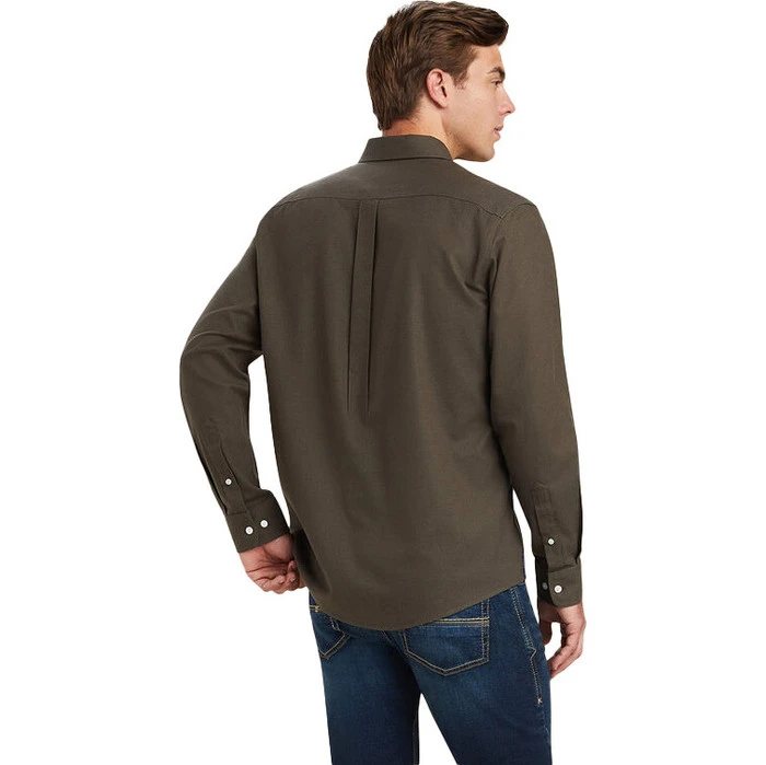 2023 Ariat Mens Clement Shirt 10042099 - Earth Heather 4 2023 Ariat Mens Clement Shirt 10042099 - Earth Heather - Image 2