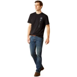 2023 Ariat Mens Vertical Logo T-Shirt 10046108 - Black Colour Black -Equestrian Clothing Sales 6533 202320Ariat20Mens20Vertical20Logo20T Shirt201004610820 20Black203.700x700