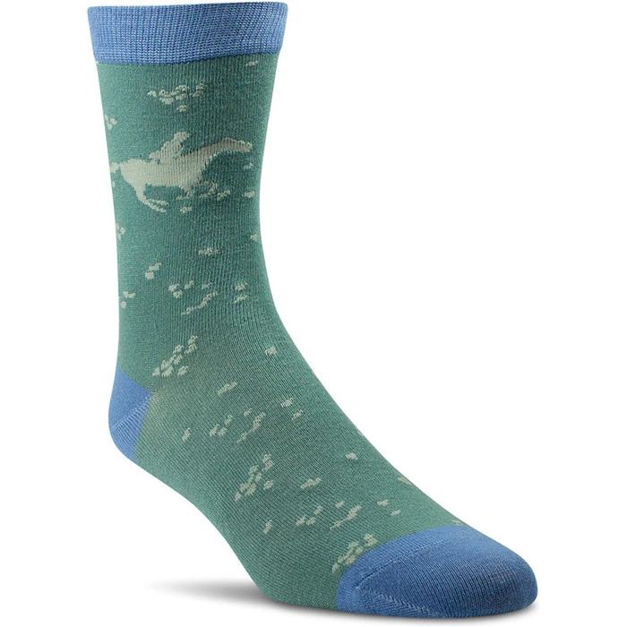 2023 Ariat Novelty Crew Socks 10047395 - Purity / Arctic Horses 4 2023 Ariat Novelty Crew Socks 10047395 - Purity / Arctic Horses - Image 2