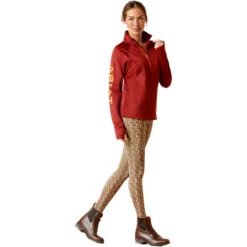 2023 Ariat Womens Tek Team 1/2 Zip Sweatshirt 1004670 - Fired Brick Colour Fired Brick -Equestrian Clothing Sales 6580 202320Ariat20Womens20Tek20Team201220Zip20Sweatshirt20100467020 20Fired20Brick20203.700x700