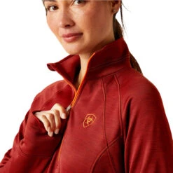 2023 Ariat Womens Tek Team 1/2 Zip Sweatshirt 1004670 - Fired Brick Colour Fired Brick -Equestrian Clothing Sales 6580 202320Ariat20Womens20Tek20Team201220Zip20Sweatshirt20100467020 20Fired20Brick20204.700x700