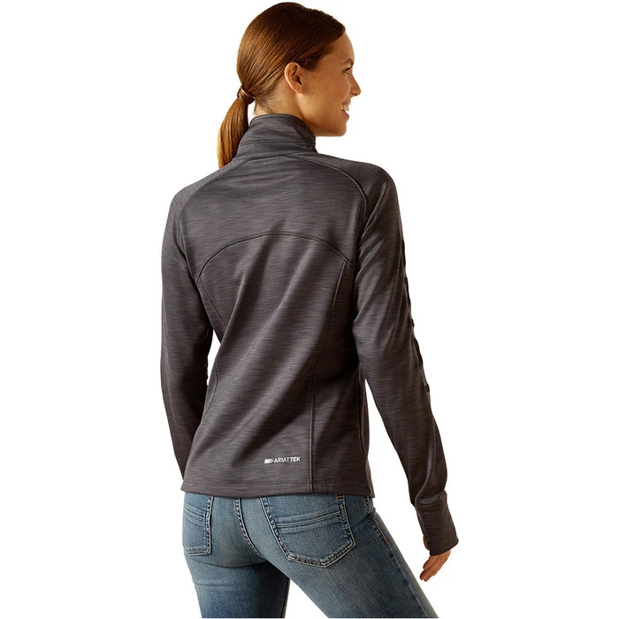 2023 Ariat Womens Tek Team 1/2 Zip Sweatshirt 1004670 - Ebony Colour Ebony 4 2023 Ariat Womens Tek Team 1/2 Zip Sweatshirt 1004670 - Ebony Colour Ebony - Image 2