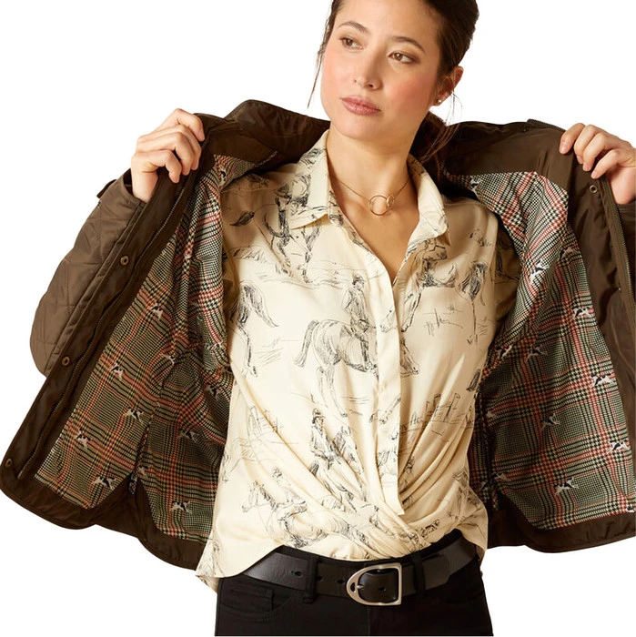 2023 Ariat Womens Woodside Jacket 10046060 - Earth Colour Earth 5 2023 Ariat Womens Woodside Jacket 10046060 - Earth Colour Earth - Image 3