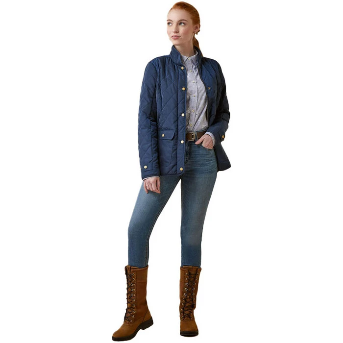 2023 Ariat Womens Woodside Jacket 10046060 - Navy Colour Navy 10 2023 Ariat Womens Woodside Jacket 10046060 - Navy Colour Navy - Image 8