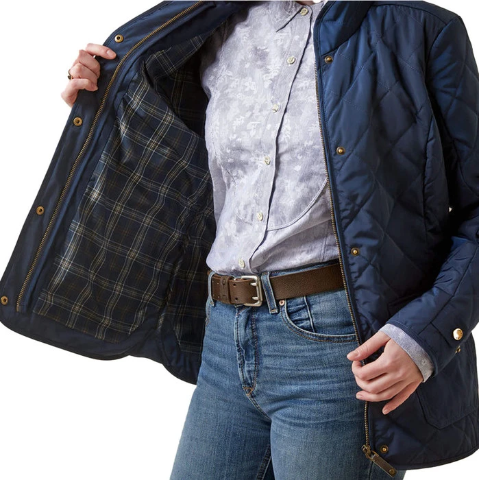 2023 Ariat Womens Woodside Jacket 10046060 - Navy Colour Navy 7 2023 Ariat Womens Woodside Jacket 10046060 - Navy Colour Navy - Image 5