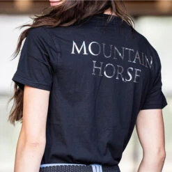 2023 Mountain Horse Womens MH Silver Tee 45460100 - Black -Equestrian Clothing Sales 6638 202320Mountain20Horse20Womens20MH20Silver20Tee204546010020 20Black204.700x700