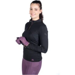 2023 HKM Womens Arctic Bay Long Sleeve Functional Shirt 14268 - Black -Equestrian Clothing Sales 6655 202320HKM20Womens20Arctic20Bay20Long20Sleeve20Functional20Shirt201426820 20Black203.700x700