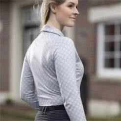 2023 HKM Rosewood All Over Print Functional Shirt 14230 - Light Grey -Equestrian Clothing Sales 6679 202320HKM20Rosewood20All20Over20Print20Functional20Shirt201423020 20Light20Grey203.700x700