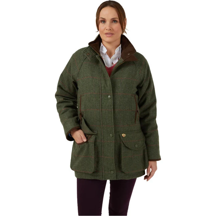 2023 Alan Paine Womens Combrook Tweed Shooting Coat COMLCOT - Heath Colour Heath 6 2023 Alan Paine Womens Combrook Tweed Shooting Coat COMLCOT - Heath Colour Heath - Image 4