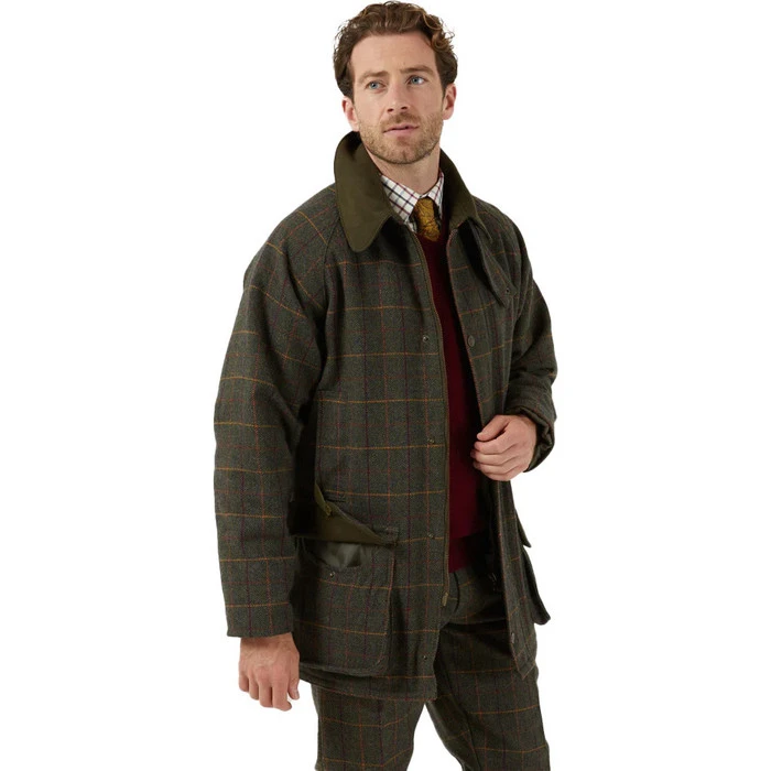 2023 Alan Paine Mens Rutland Tweed Waterproof Shotting Coat RUTGCOT - Fern Colour Fern 4 2023 Alan Paine Mens Rutland Tweed Waterproof Shotting Coat RUTGCOT - Fern Colour Fern - Image 2