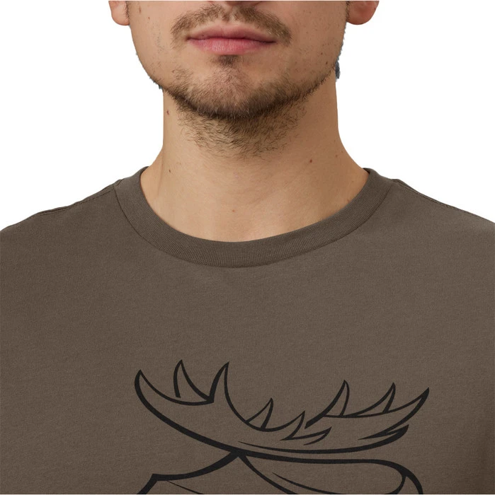 2023 Harkila Mens Graphic T-Shirt 2 Pack 1601049 - Brown Granite / Phantom 6 2023 Harkila Mens Graphic T-Shirt 2 Pack 1601049 - Brown Granite / Phantom - Image 4