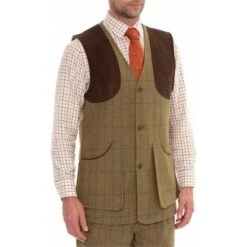 2023 Alan Paine Mens Combrook Tweed Gilet COMGWCT - Elm Colour Elm 8 2023 Alan Paine Mens Combrook Tweed Gilet COMGWCT - Elm Colour Elm -Equestrian Clothing Sales 7032 Alan Paine Mens Combrook Tweed Shooting Waistcoat Elm 2.2000x2000.700x700