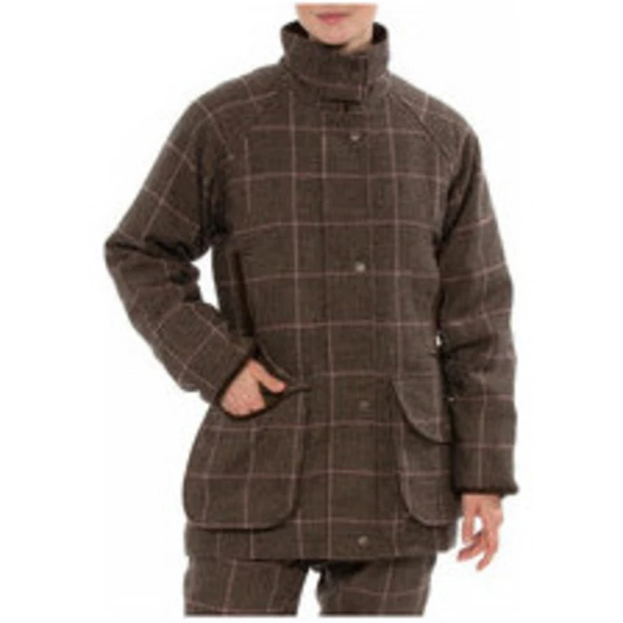 2023 Alan Paine Womens Combrook Tweed Shooting Coat COMLCOT - Ebony Colour Ebony 4 2023 Alan Paine Womens Combrook Tweed Shooting Coat COMLCOT - Ebony Colour Ebony - Image 2