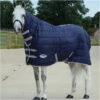 Weatherbeeta Comfitec Channel Quilt Medium-Lite Combo Neck Rug - Navy / Silver Colour Navy/Silver -Equestrian Clothing Sales 861 1.700x700