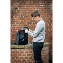 2022 Charles Owen Convertible Helmet Bag COHATBAG - Black -Equestrian Clothing Sales A2I0112 LR Web.700x700