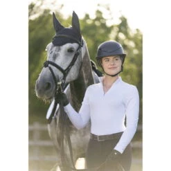 2022 Charles Owen This Esme X Luna Riding Helmet & Headband - Black Colour Black -Equestrian Clothing Sales A7S04348201.700x700