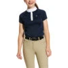 Ariat Girls Aptos Vent Short Sleeve Show Shirt 10030373 - Navy 2 Ariat Girls Aptos Vent Short Sleeve Show Shirt 10030373 - Navy -Equestrian Clothing Sales Ariat Girls Aptos Vent Short Sleeve Show Shirt 10030373 Navy.700x700