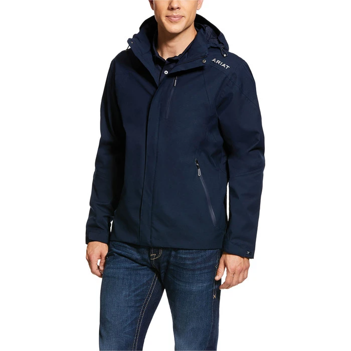 Ariat Mens Coastal H2O Jacket 10030340 - Navy 3 Ariat Mens Coastal H2O Jacket 10030340 - Navy