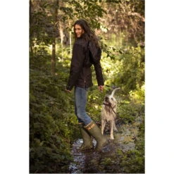 Ariat Womens Burford Wellington Boots - Olive Green -Equestrian Clothing Sales Ariat Womens Burford Wellies Olive Green action.700x700