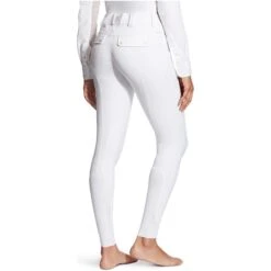 Ariat Womens Tri Factor Grip Knee Patch Breeches White 7 Ariat Womens Tri Factor Grip Knee Patch Breeches White -Equestrian Clothing Sales Ariat20Womens2020Tri20Factor20Grip20Knee20Patch20Breeches20White20Worn20Back.700x700