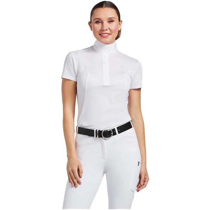 Ariat Womens Aptos Show Shirt 10008992 - White 3 Ariat Womens Aptos Show Shirt 10008992 - White