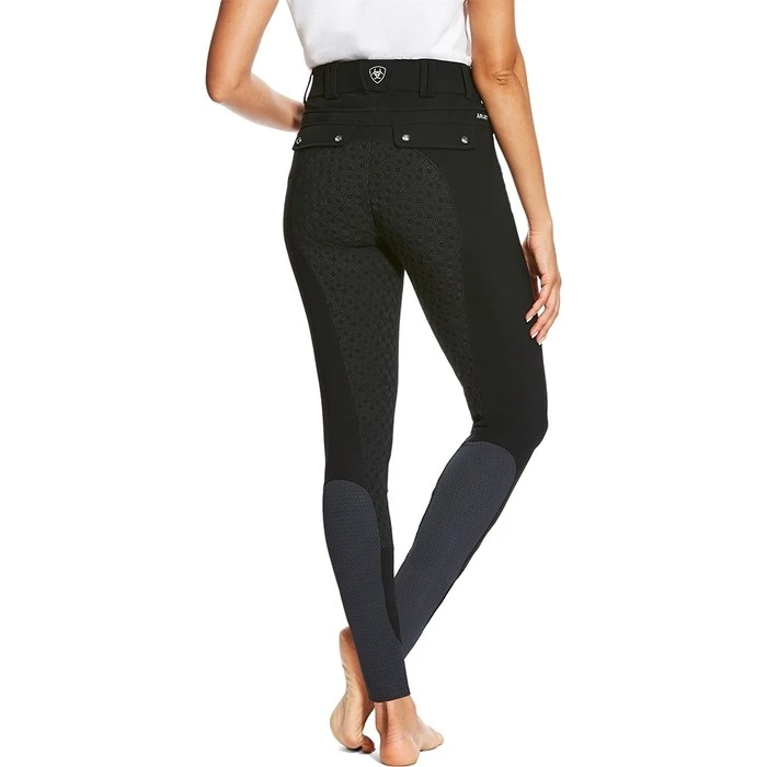 Ariat Womens Tri Factor Grip Full Seat Breeches Black 4 Ariat Womens Tri Factor Grip Full Seat Breeches Black - Image 2