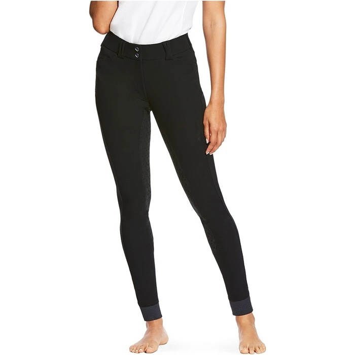 Ariat Womens Tri Factor Grip Full Seat Breeches Black 3 Ariat Womens Tri Factor Grip Full Seat Breeches Black