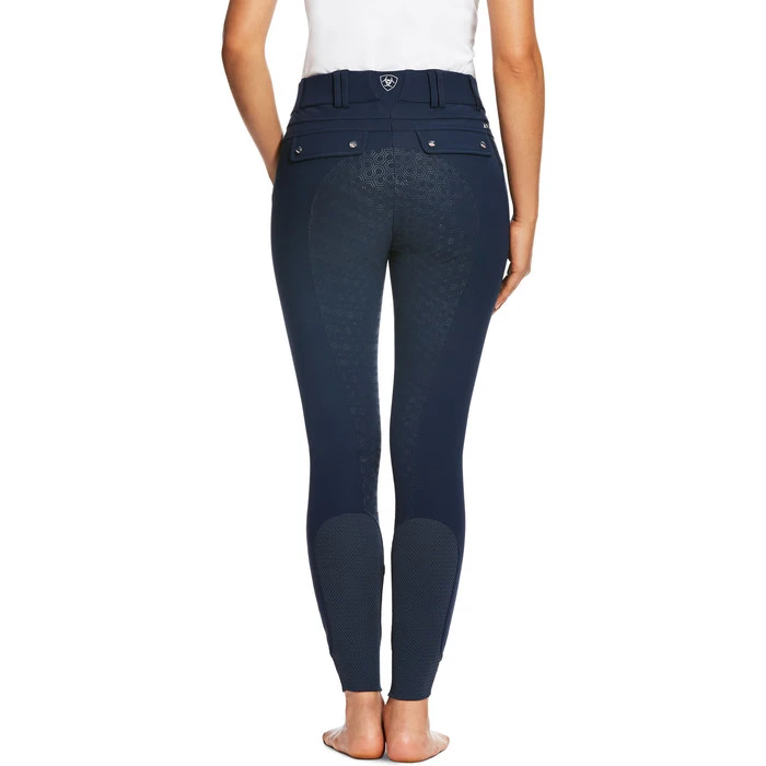 Ariat Womens Tri Factor Grip Full Seat Breeches Navy 4 Ariat Womens Tri Factor Grip Full Seat Breeches Navy - Image 2