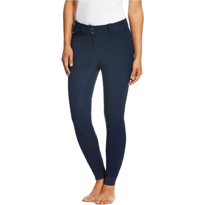 Ariat Womens Tri Factor Grip Full Seat Breeches Navy 3 Ariat Womens Tri Factor Grip Full Seat Breeches Navy