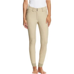 Ariat Womens Tri Factor Grip Full Seat Breeches Tan