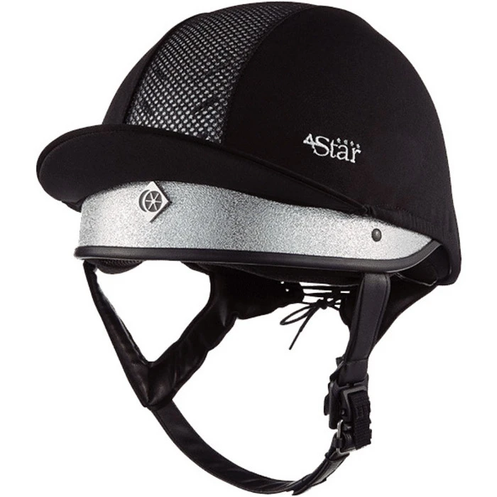 Charles Owen 4 Star Jockey Skull - Silver Colour Silver 3 Charles Owen 4 Star Jockey Skull - Silver Colour Silver
