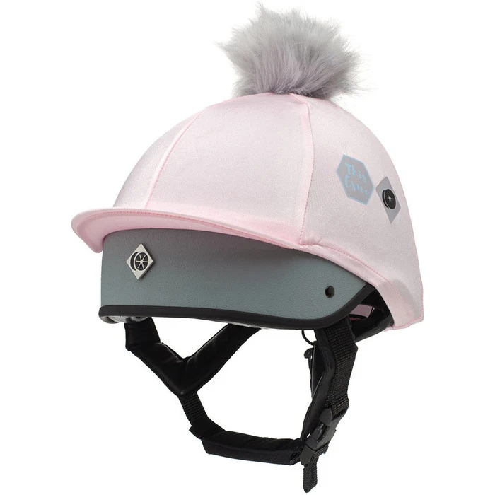 Charles Owen Esme Pom Pom Silk - Baby Pink 3 Charles Owen Esme Pom Pom Silk - Baby Pink