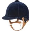 Charles Owen Flesh Fian Hat FLFN - Navy Colour Navy -Equestrian Clothing Sales Charles Owen Flesh Fian Hat Navy.700x700
