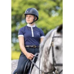 2022 Charles Owen AYR8 Plus Leather Look Helmet Midnight Blue Colour Midnight Blue -Equestrian Clothing Sales Chloe20Lemieux.700x700